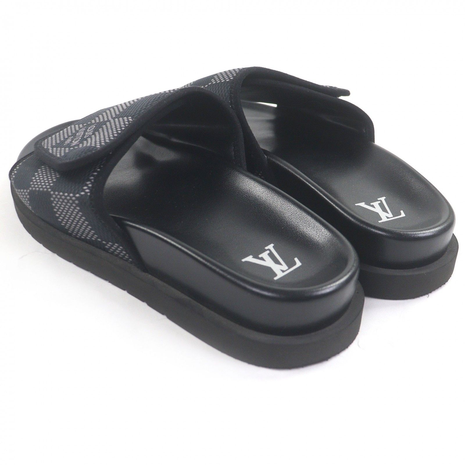 美品□LOUIS VUITTON ルイヴィトン 1ACR2R LV マイアミ・ライン レザー