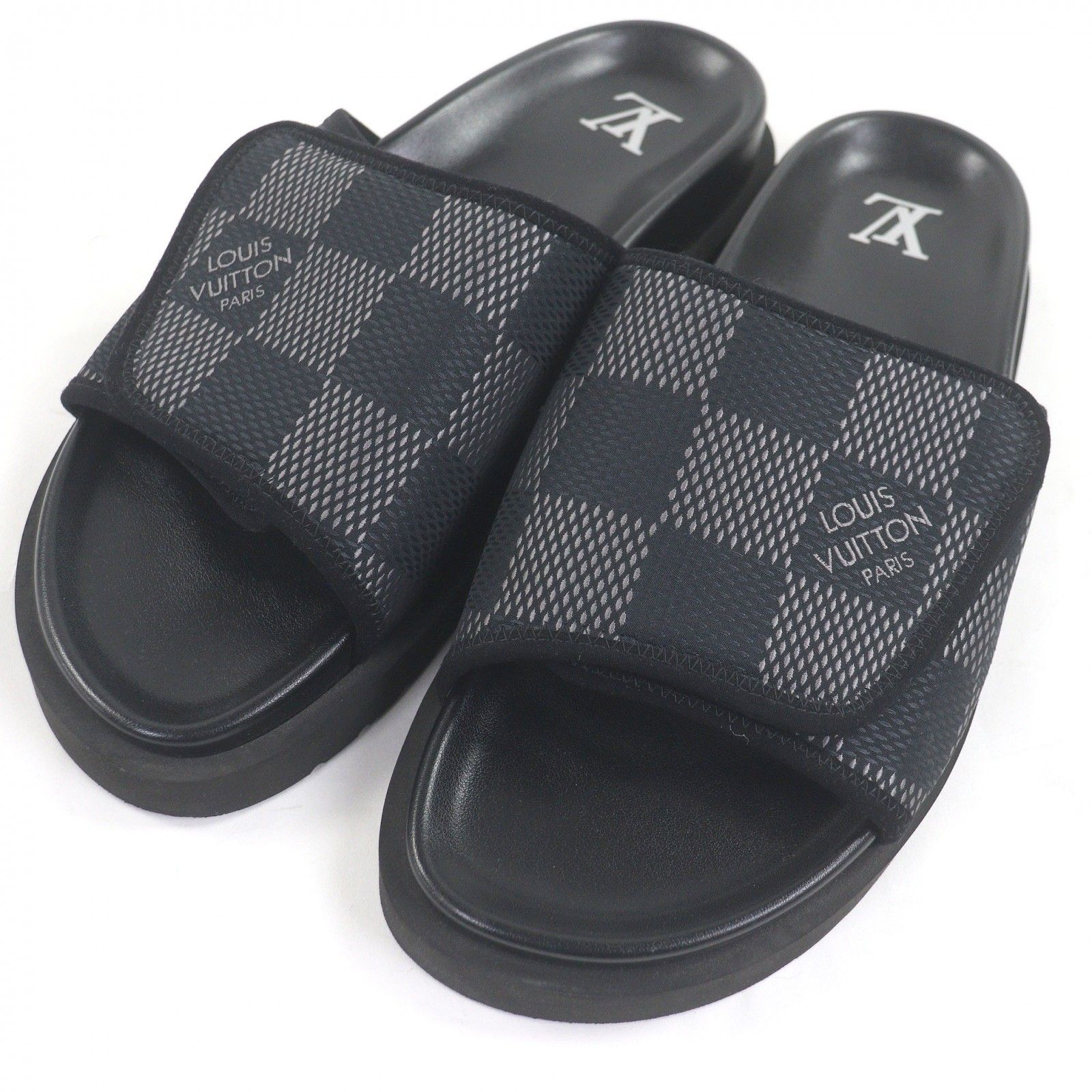 美品□LOUIS VUITTON ルイヴィトン 1ACR2R LV マイアミ・ライン レザー