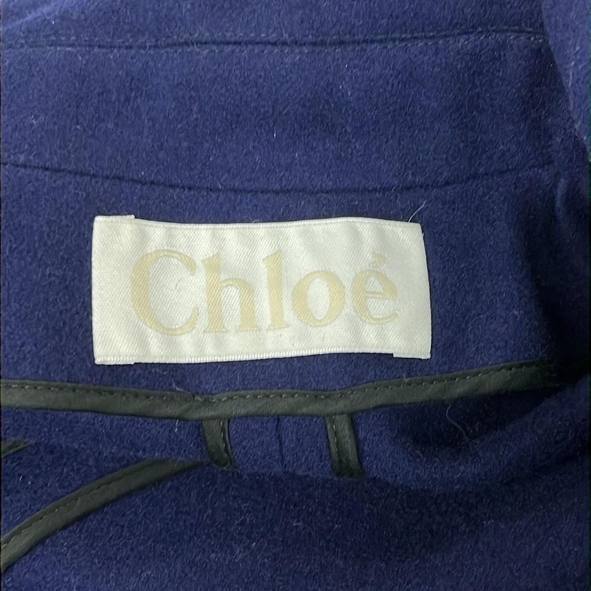 Chloe(クロエ) トレンチコート サイズ34 S レディース - ネイビー 長袖