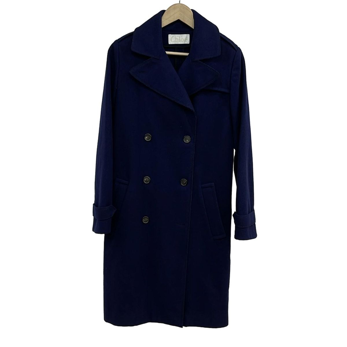 Chloé 黒 ウールコート サイズ34 ウール製オーバーサイズ ショートコート 黒 - Chloé