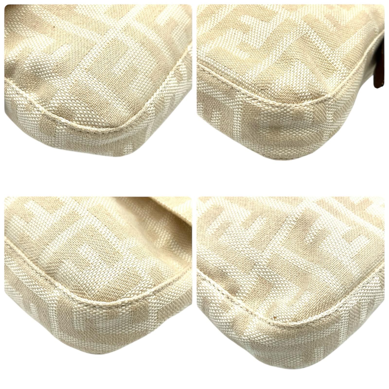 FENDI フェンディ マンマバケット ズッカ キャンバス ベージュ 正規品 フェンディ FENDI ハンドバッグ マンマバケット ズッカ柄 26424