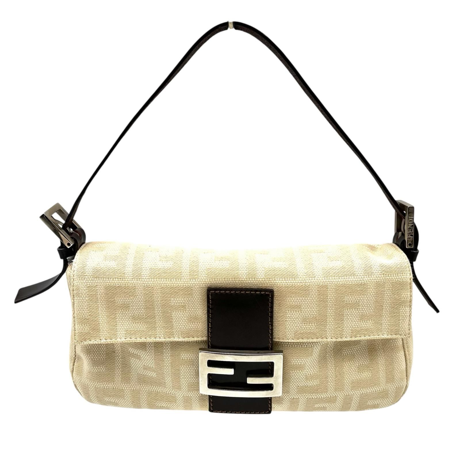 FENDI フェンディ マンマバケット ズッカ キャンバス ベージュ 正規品 フェンディ FENDI ハンドバッグ マンマバケット ズッカ柄 26424