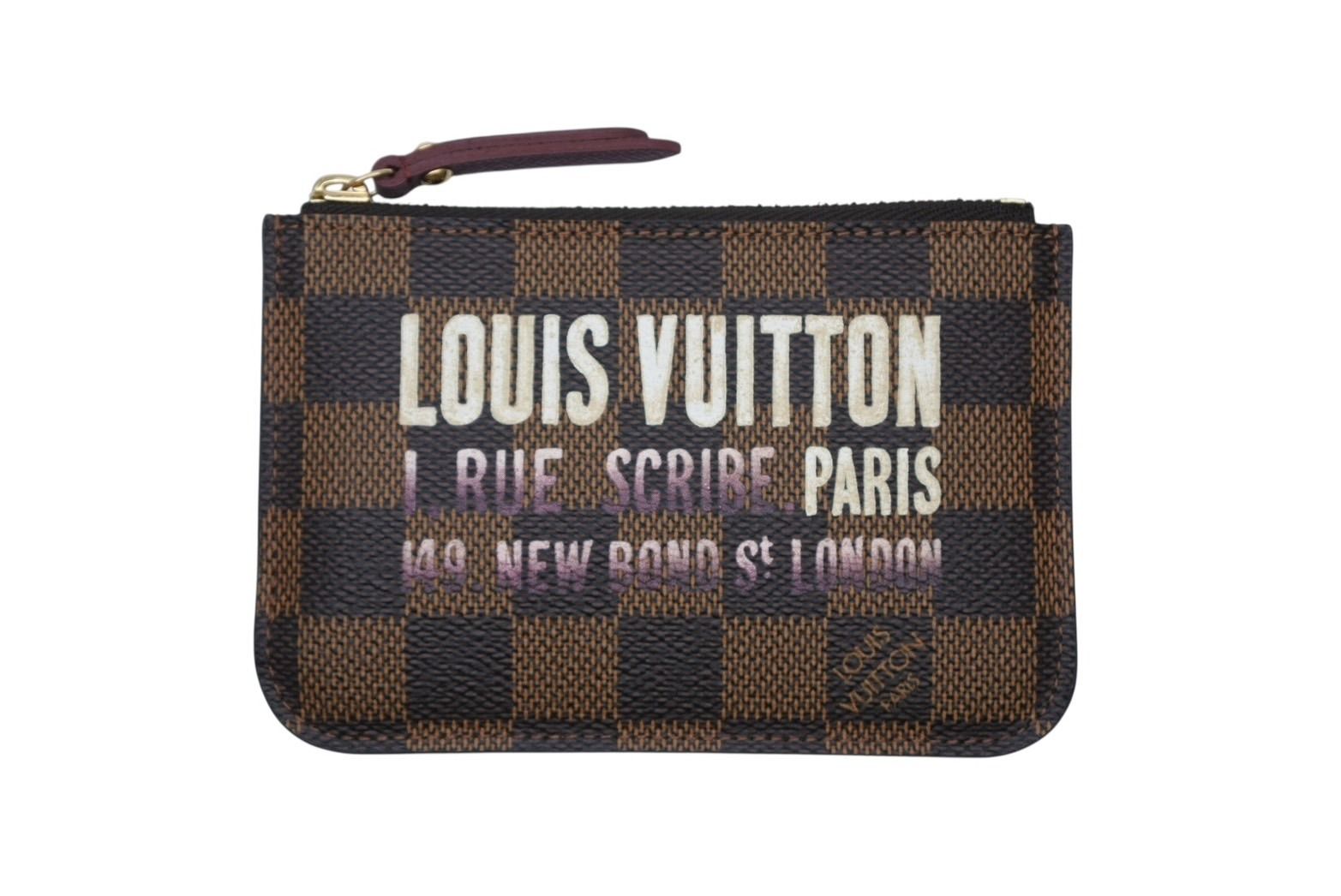 w*4様 ルイヴィトン コインケース ダミエ ポシェットクレ エベヌ メンズ レ 極美品 LOUIS VUITTON ルイヴィトン モノグラム ダミエ エベヌ