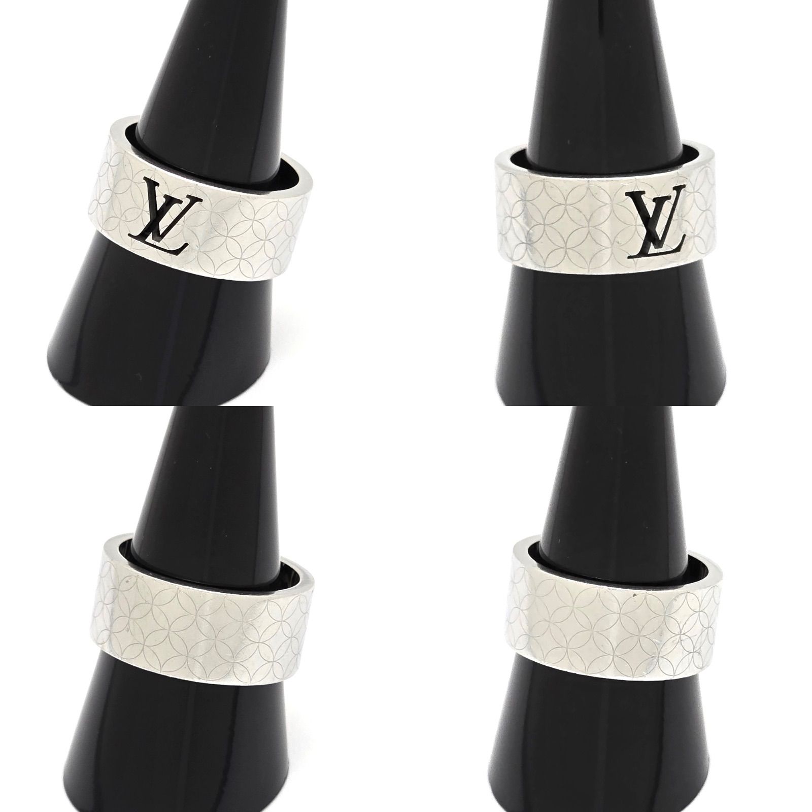 美品✨ルイヴィトン　リング　バーグ　シャンゼリゼ　LVシグネチャー　モノグラム LOUIS VUITTON ルイヴィトン リング 指輪 バーグシャンゼリゼ Mサイズ