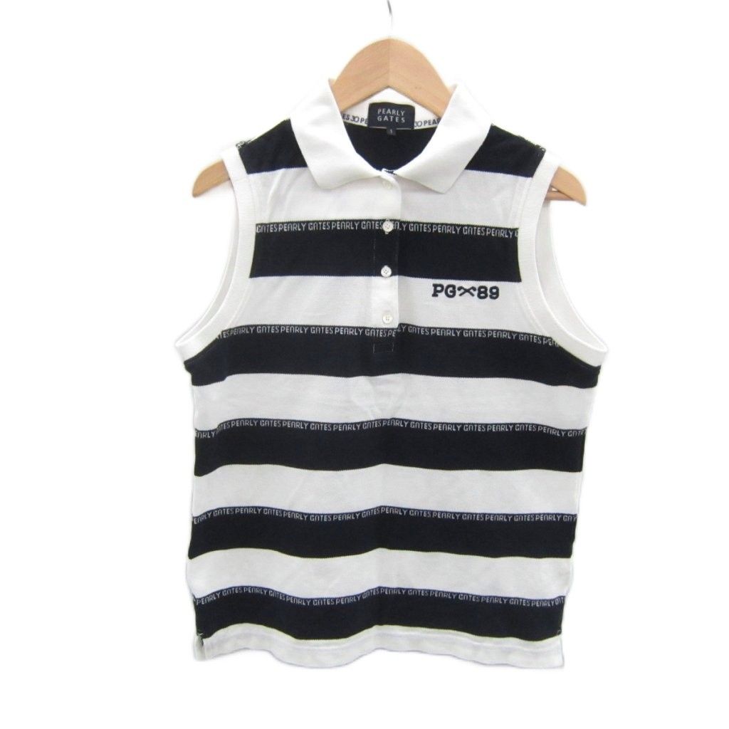 パーリーゲイツ PEARLY GATES ゴルフウエア ポロシャツ ノースリーブ S