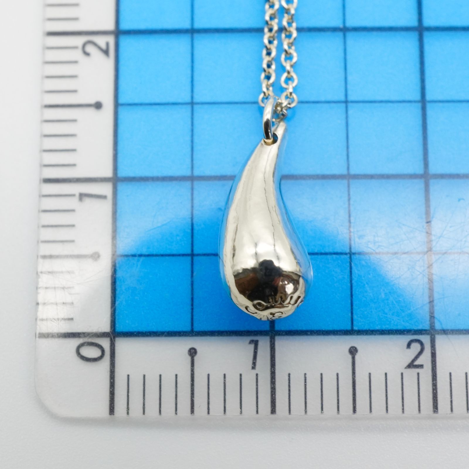 極美品 ティファニー ティアドロップ シルバー925 ネックレス/25-1879