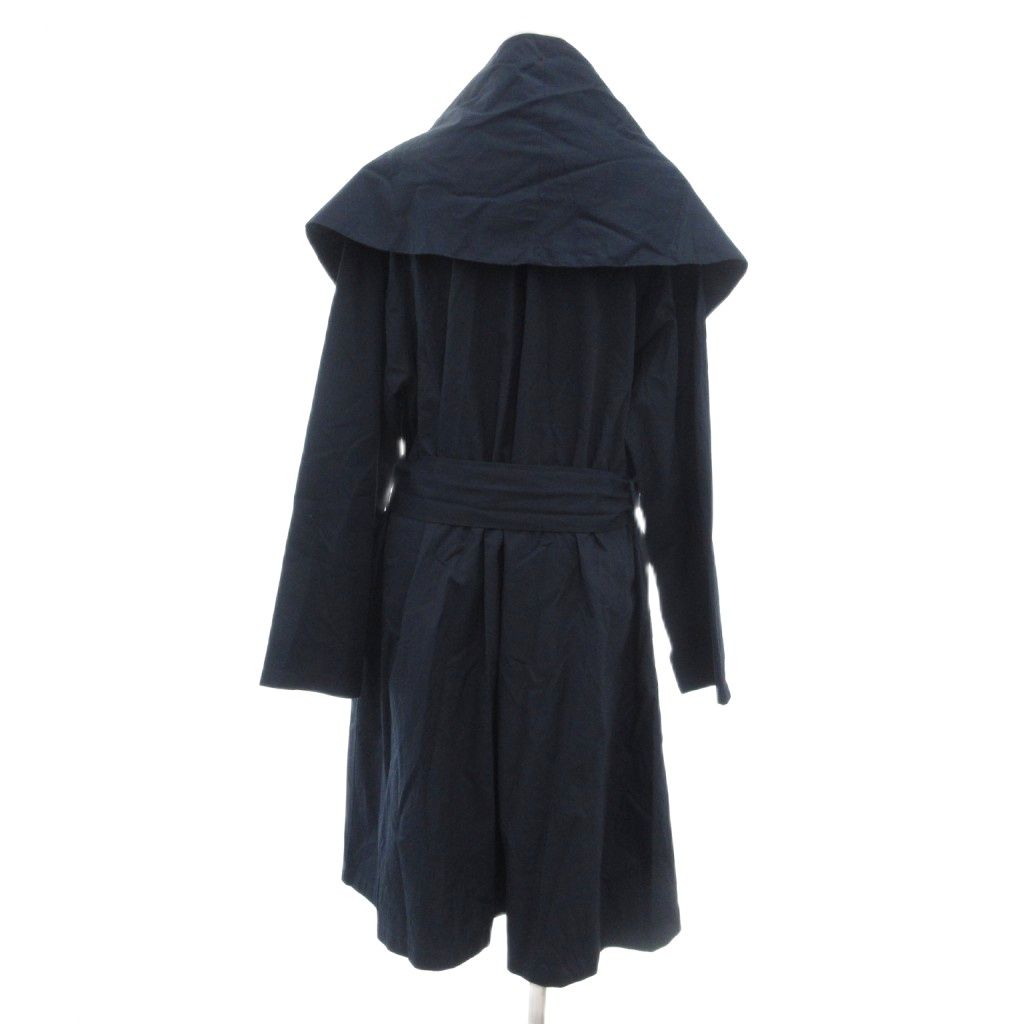 ヨーガンレール黒スプリングコート ヨーガンレール JURGEN LEHL スプリングコート ガウン ベルト付き M 紺