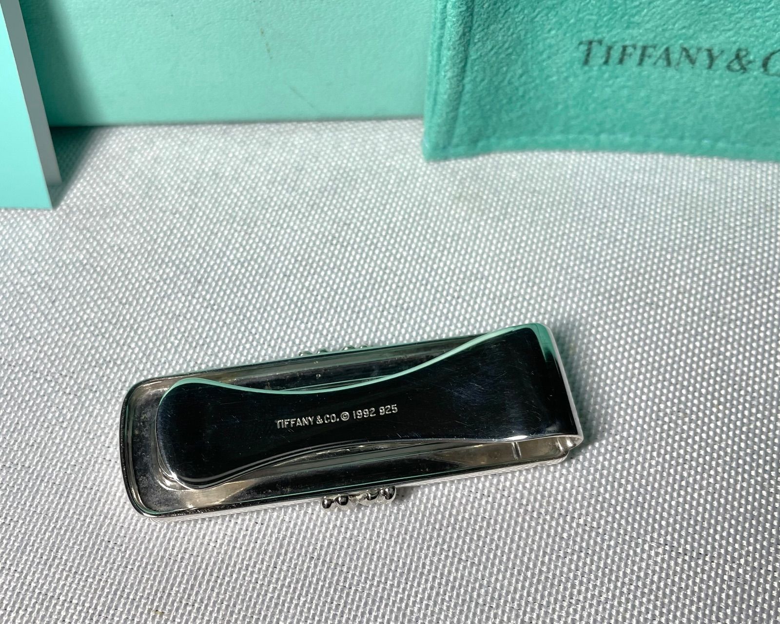 TIFFANY ティファニー シグネチャー ダブルクロス マネークリップ