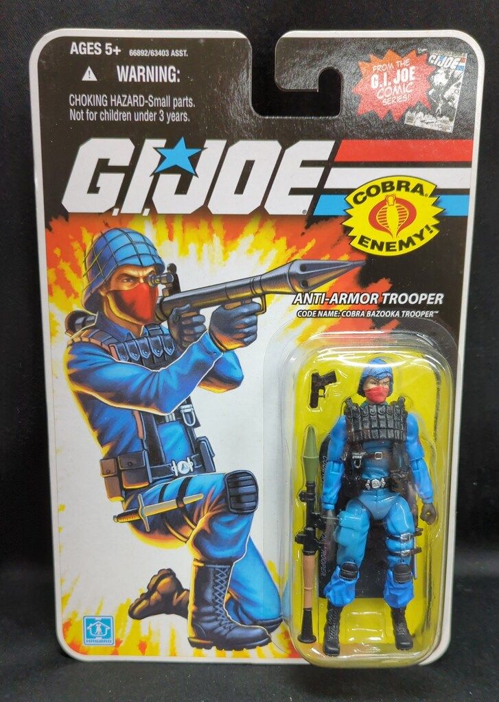 HASBRO GI JOE / COMIC SERIES ANTI ARMOR TROOPER COBRA BAZOOKA