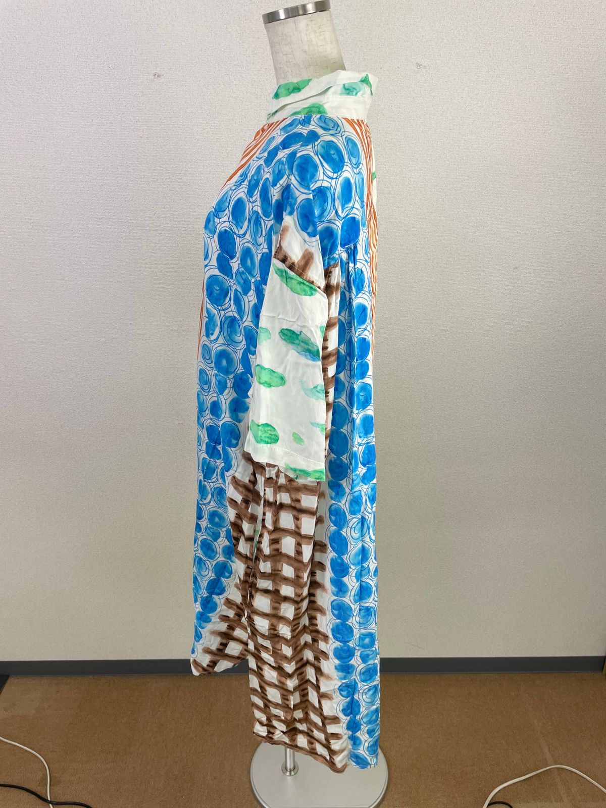 tsumori chisato by niko and… シャツワンピース 総柄 レーヨン100％ F