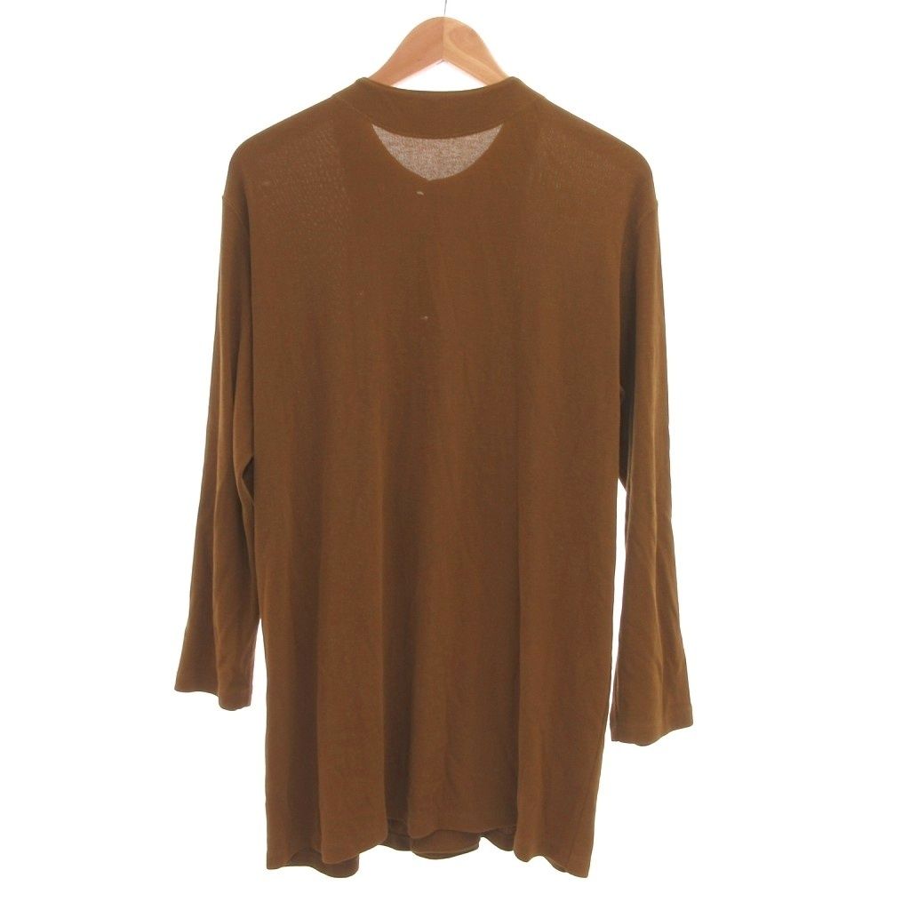 Jurgen Lehlヨーガンレール　ニットカーディガン　シルク　ブラウン Jurgen Lehlヨーガンレール ニットカーディガン シルク ブラウン