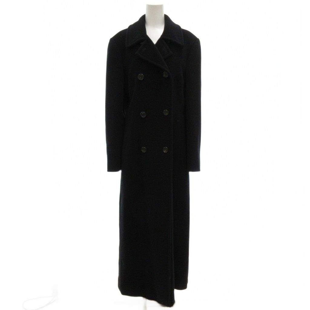 【人気】 【高級】 イタリア製 スポーツマックス ウールコート 38 ブラック♪ SPORTMAX（MAX MARA） - スポーツマックス チェスターコート ブラック