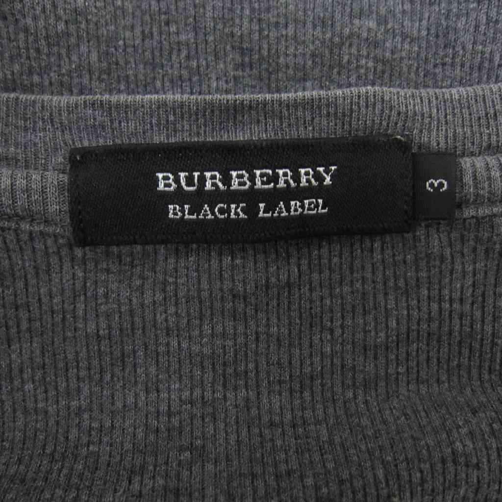バーバリーブラックレーベル BURBERRY BLACK LABEL ヘンリーネックT