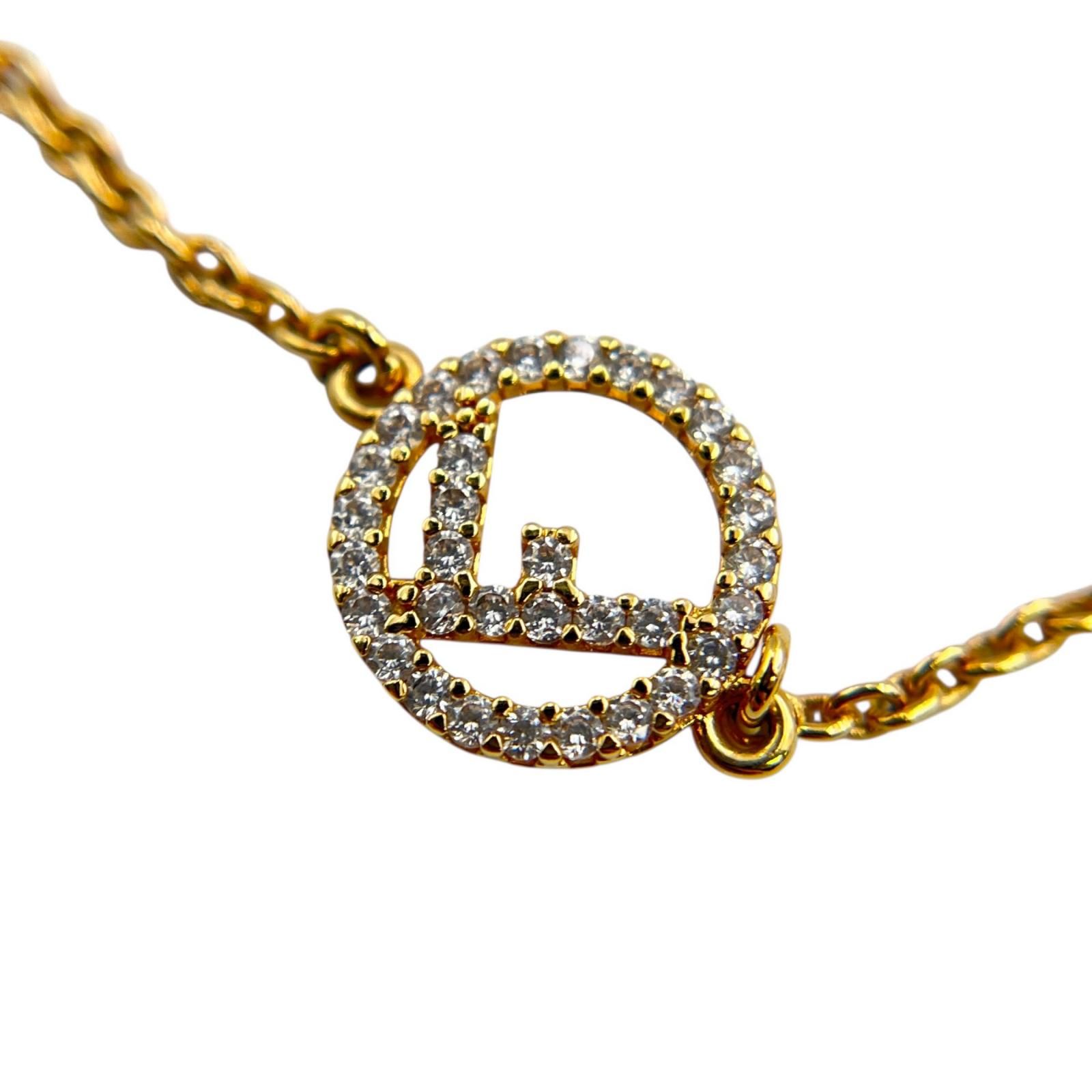 フェンディ FENDI ネックレス エフイズ メタル ゴールド レディース