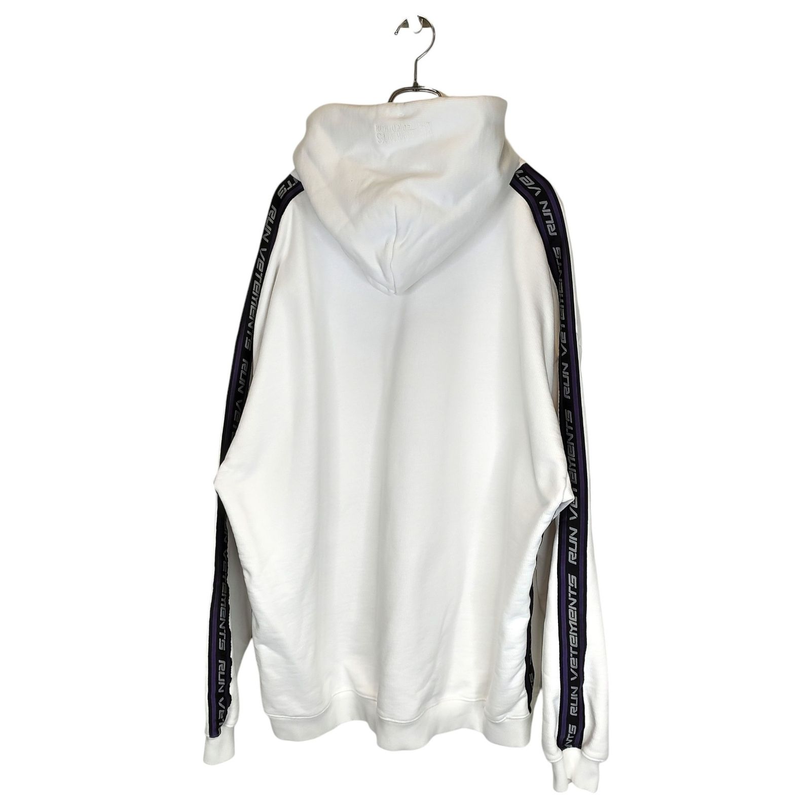 VETEMENTS ヴェトモン 21AW Logo Tape Hoodie ロゴ テープ プル 