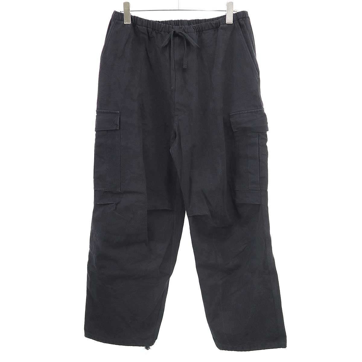 COMOLI コモリ 25SS ブラックドリル6Pパンツ B01-03014 ブラック 2 