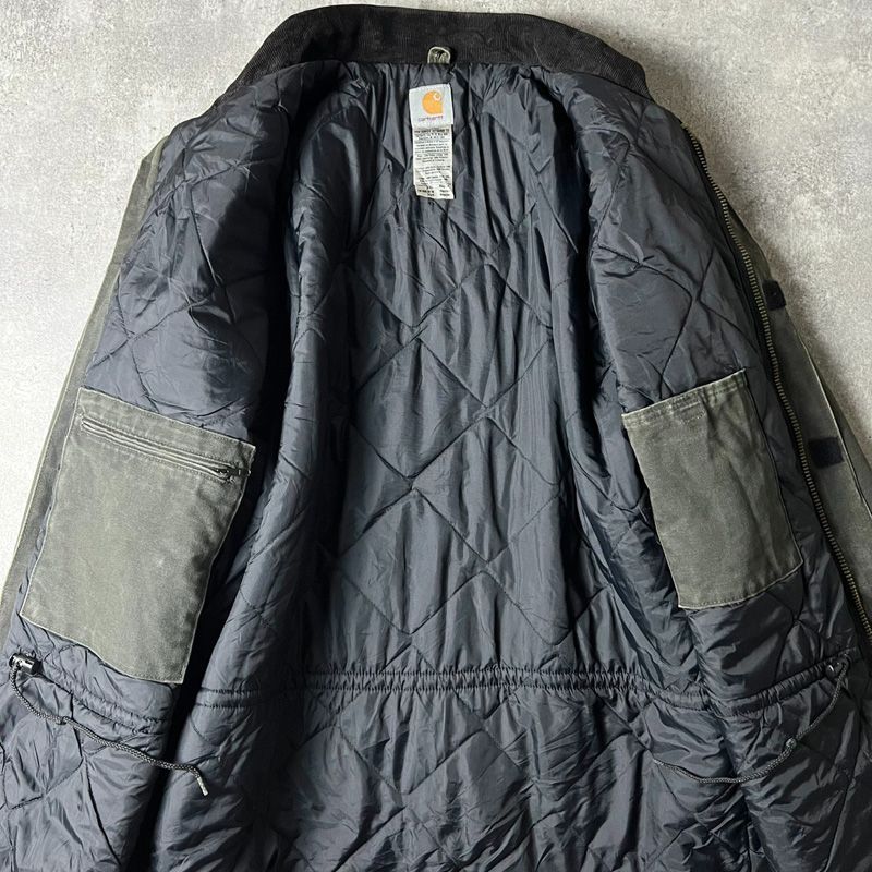 00s Carhartt 中綿 キルティング ライナー ダック トラディショナル