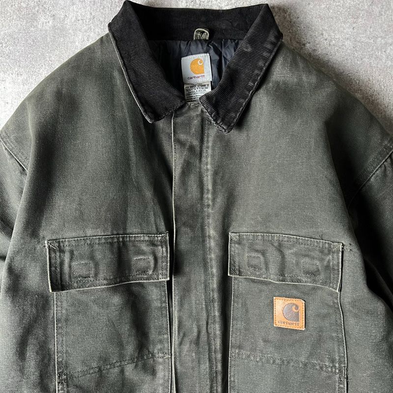 00s Carhartt 中綿 キルティング ライナー ダック トラディショナル