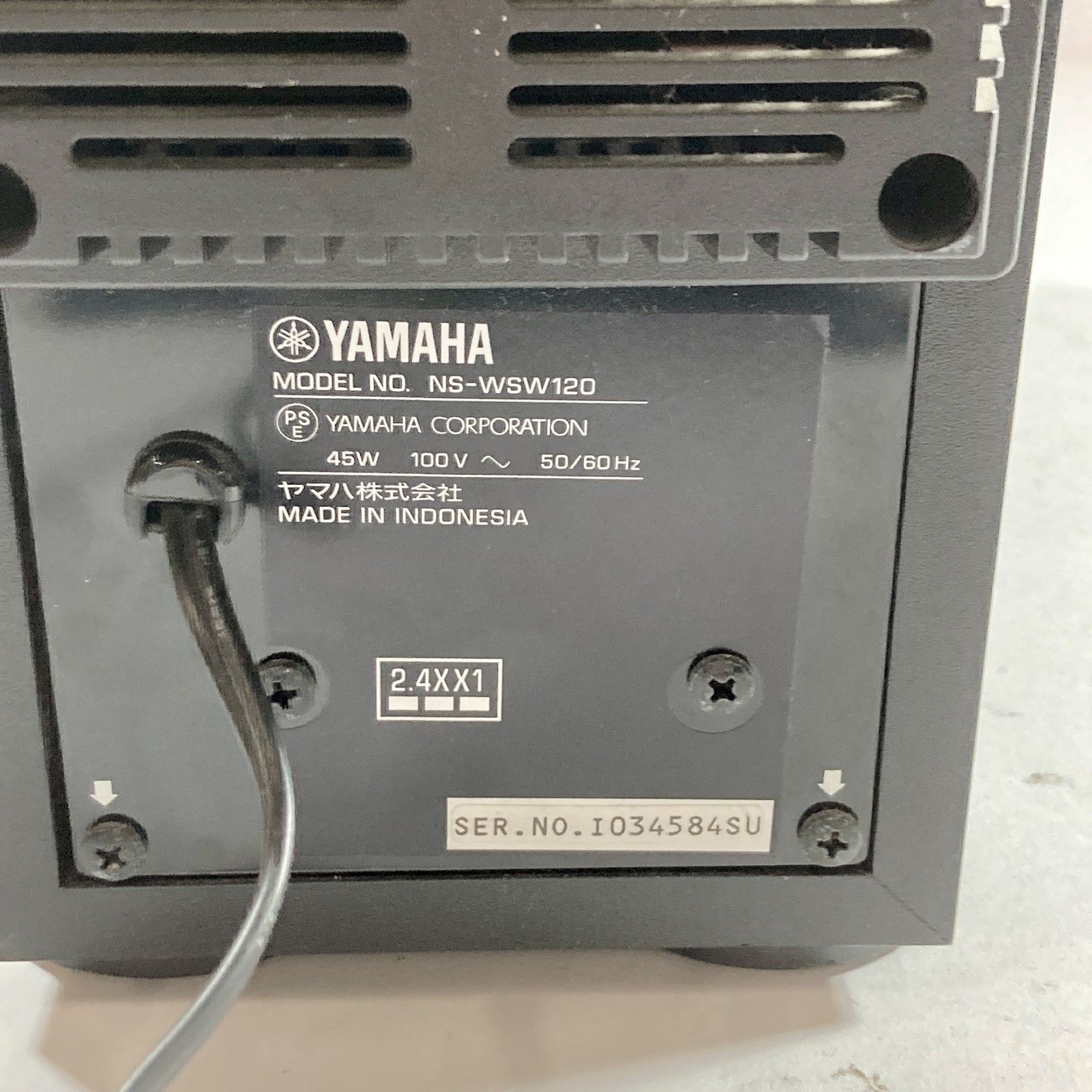☆ YAMAHA ヤマハ NS-WSW120 サブウーファー 現状品 7.95kg - メルカリ