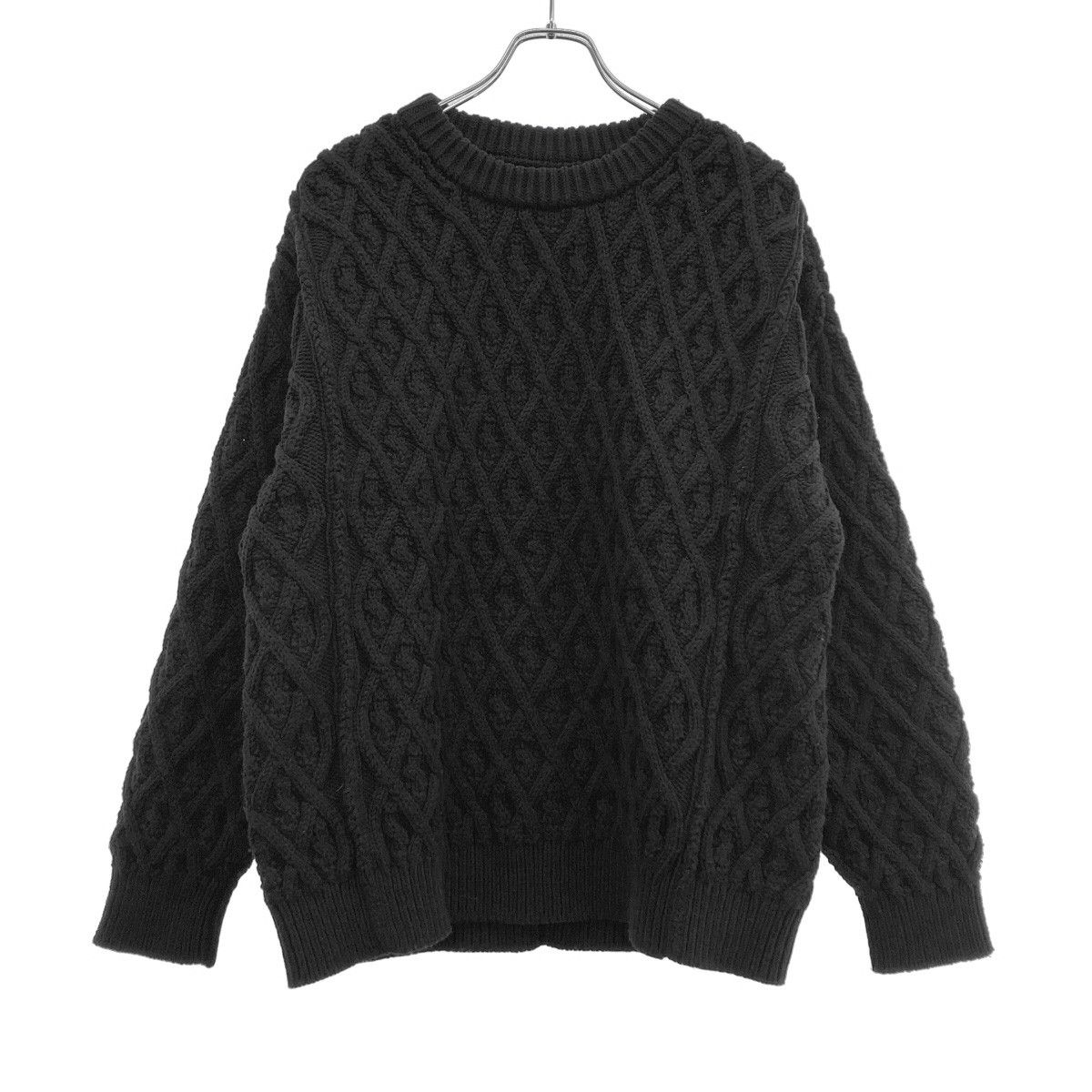 AURALEE オーラリー HARD TWIST MERINO ARAN KNIT P/O ハンドツイスト 