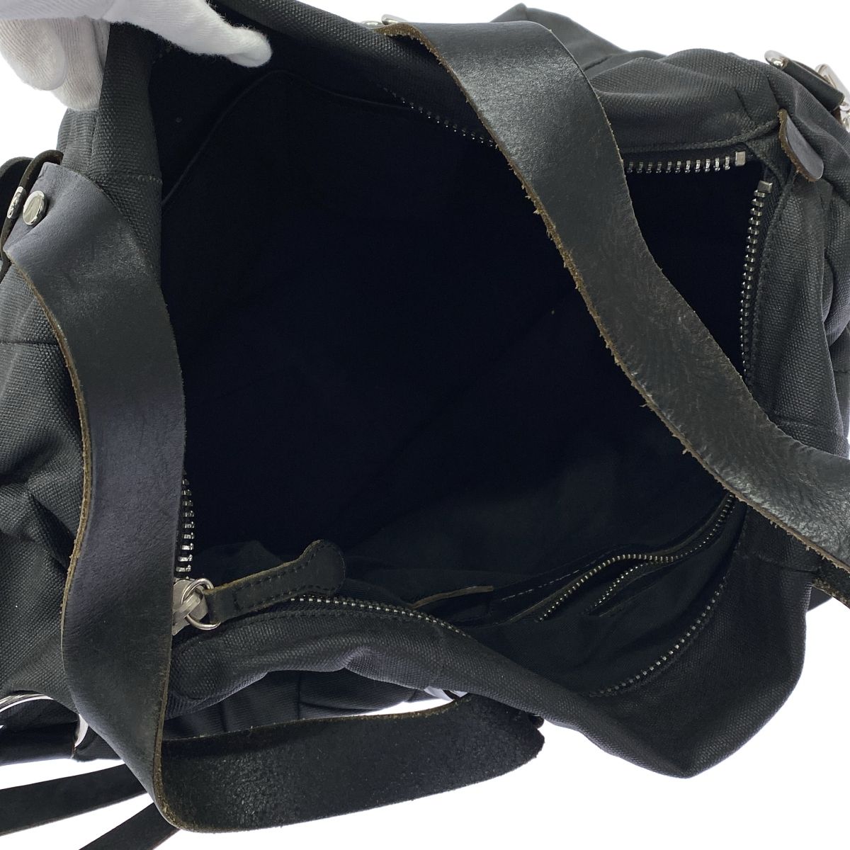 希少■DIESEL BLACK GOLD オールレザー 2WAYショルダーバッグ DIESEL BLACK GOLD ディーゼル ブラックゴールド コーティングレザー