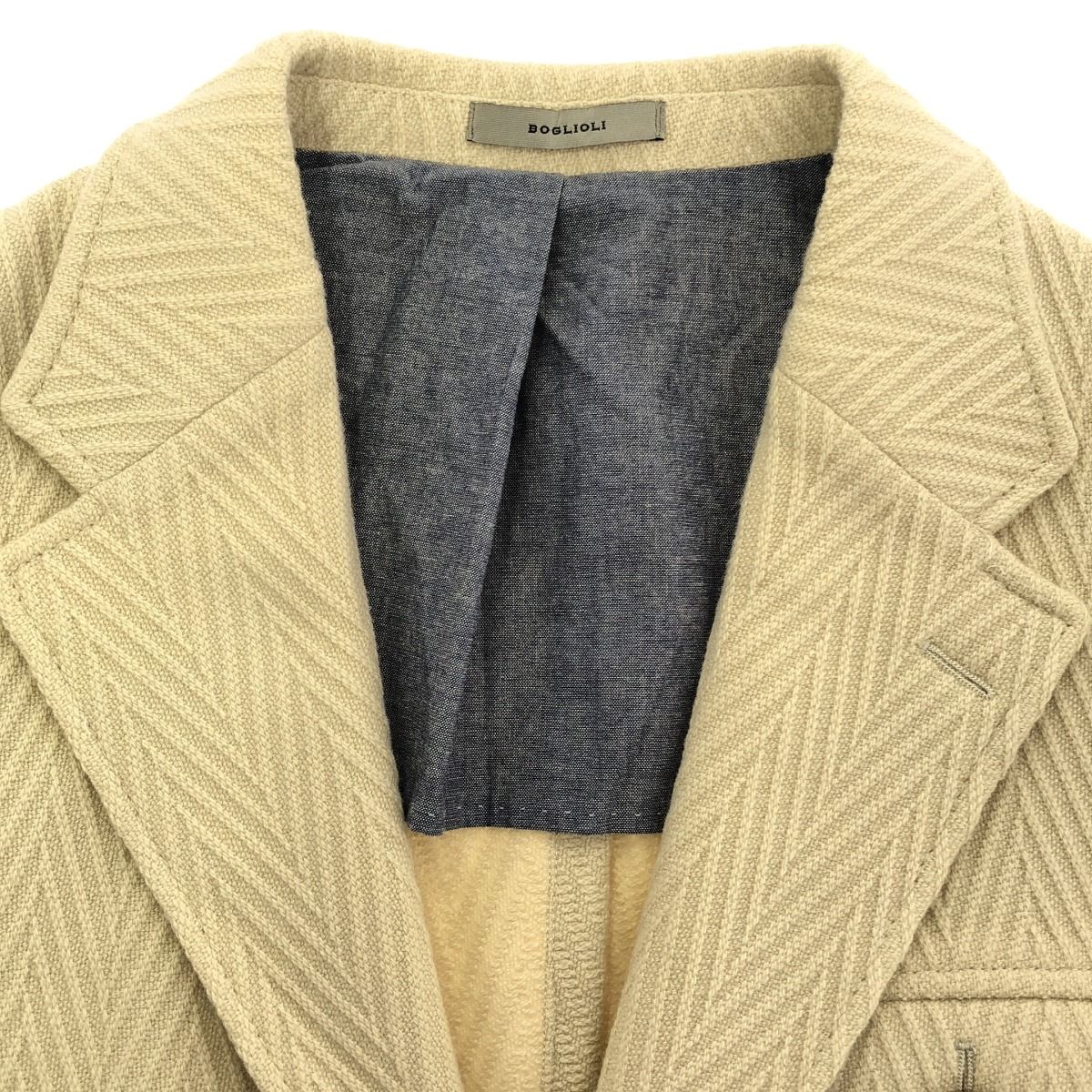 BOGLIOLI ボリオリ CONLEY ニットテーラードジャケット アイボリー 48