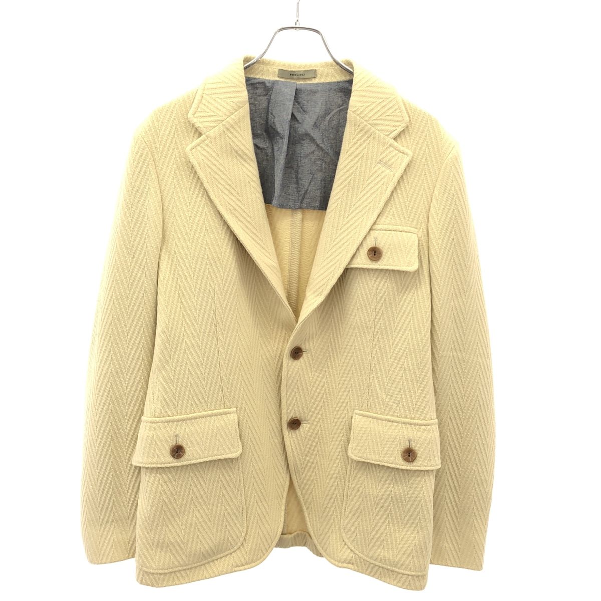 BOGLIOLI ボリオリ CONLEY ニットテーラードジャケット アイボリー 48