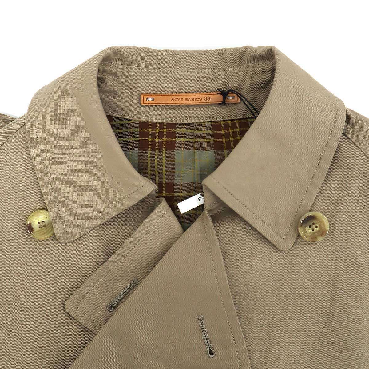 SCYE BASICS サイベーシックス 25AW FINX COTTON Gaberdine Trench
