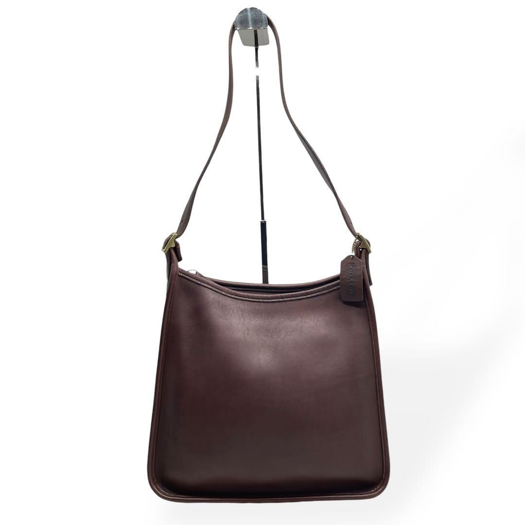 極美品 希少 COACH オールドコーチ ショルダーバッグ 肩掛け ブラウン