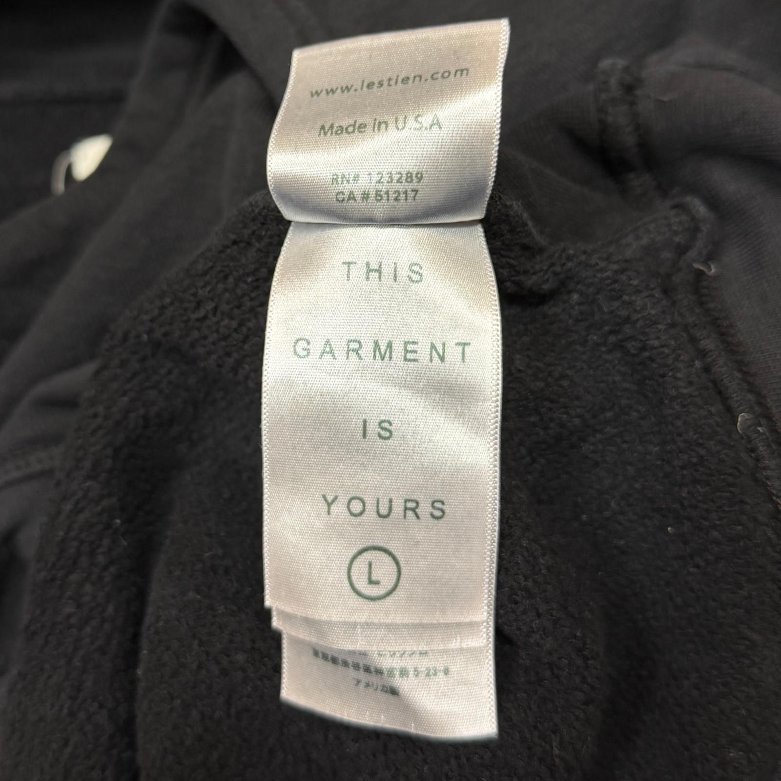 LES TIEN CROPPED HOODIE クロップドフーディー スウェットパーカー