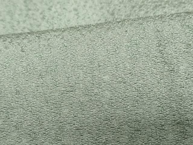 平和屋着物□上質な色無地 霞地紋 ワンポイント 深川鼠色 正絹 逸品