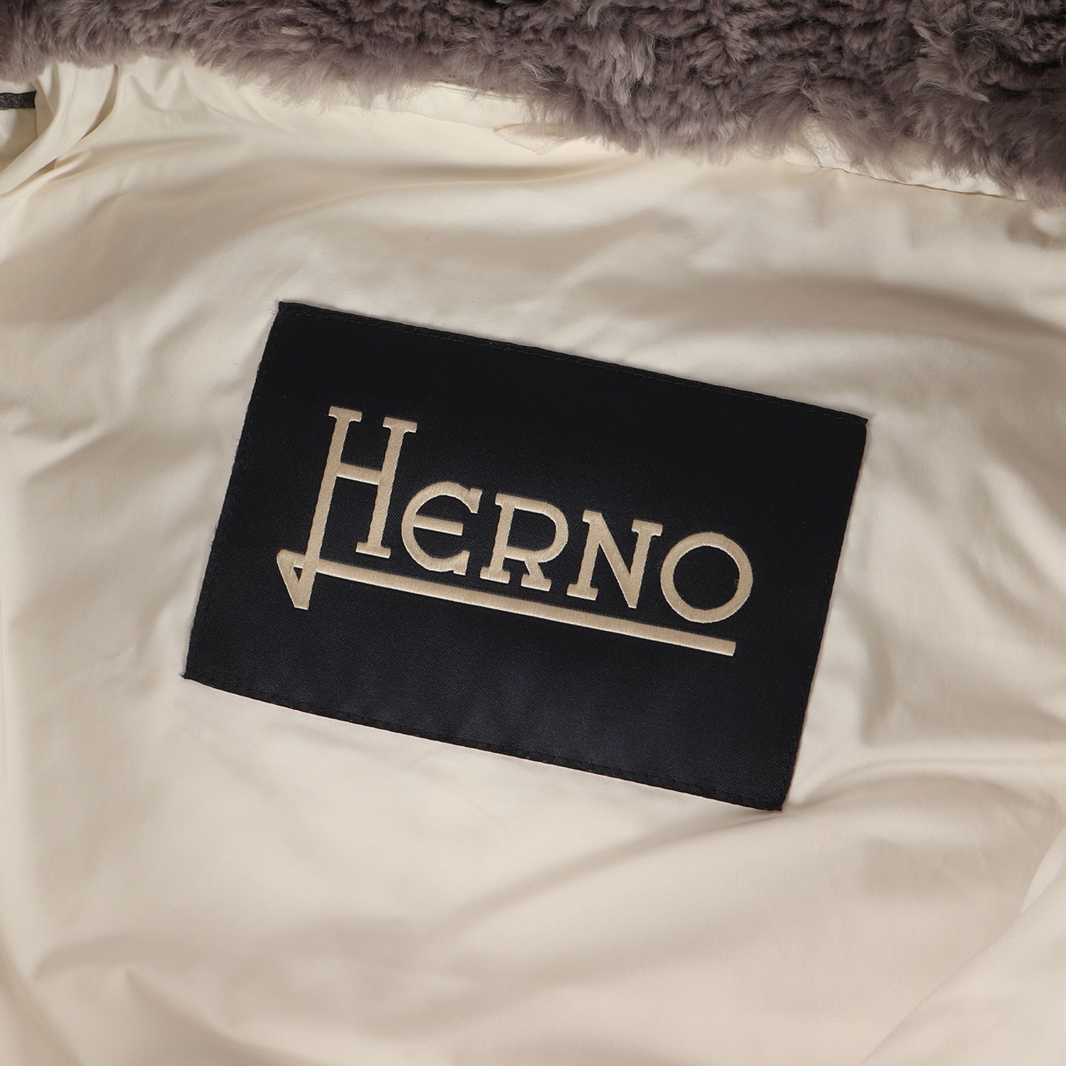 HERNO ヘルノ ジャケット ホワイト 白 サイズ:52 | ビーバーファー付き