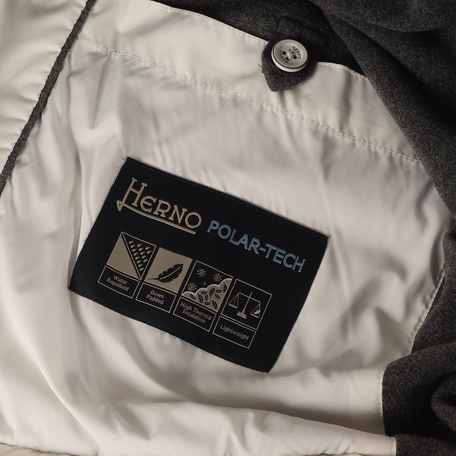 HERNO ヘルノ ジャケット ホワイト 白 サイズ:52 | ビーバーファー付き