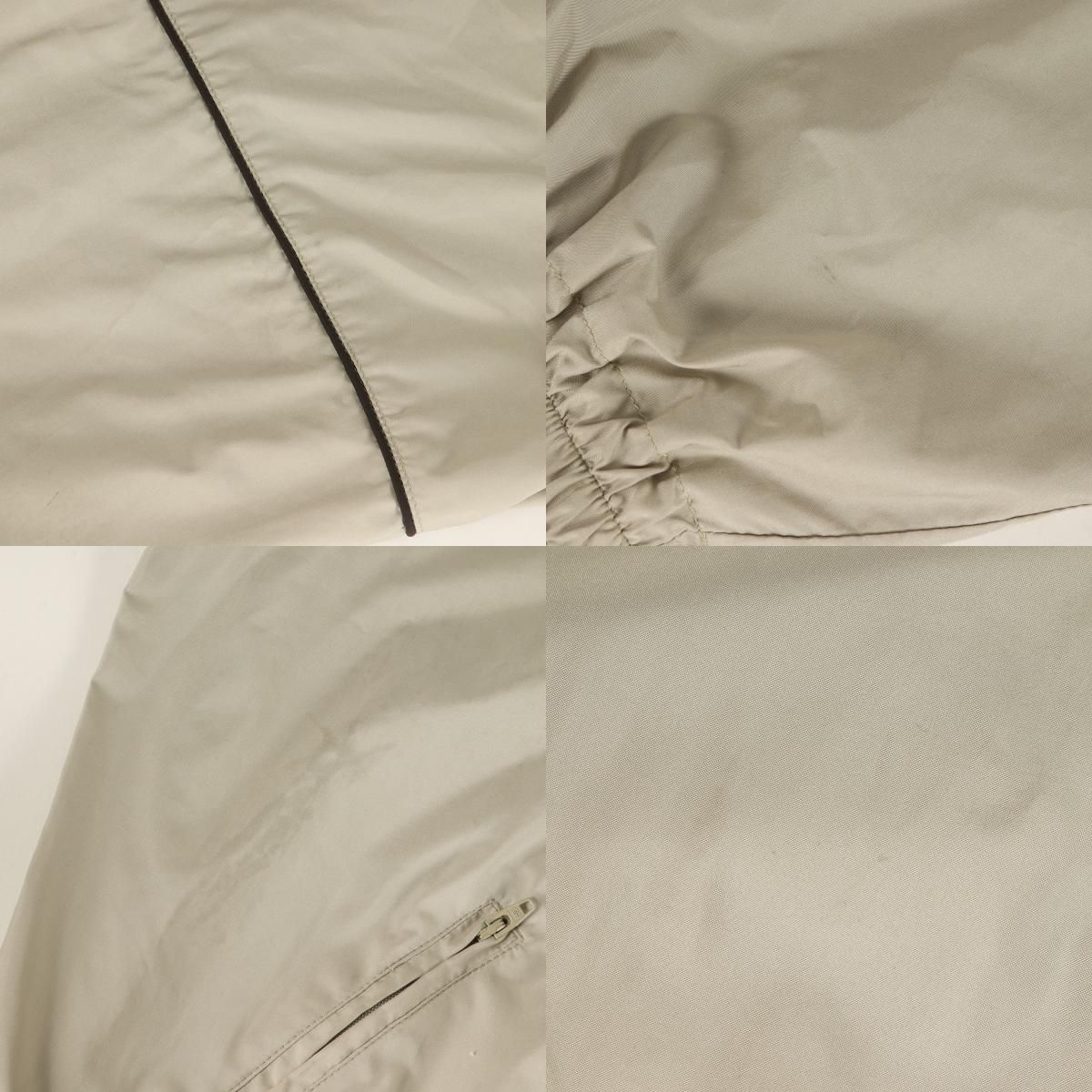 BALENCIAGA ベージュ ナイロンジャケット BALENCIAGA】バレンシアガ『バックロゴ ナイロンジャケット size34