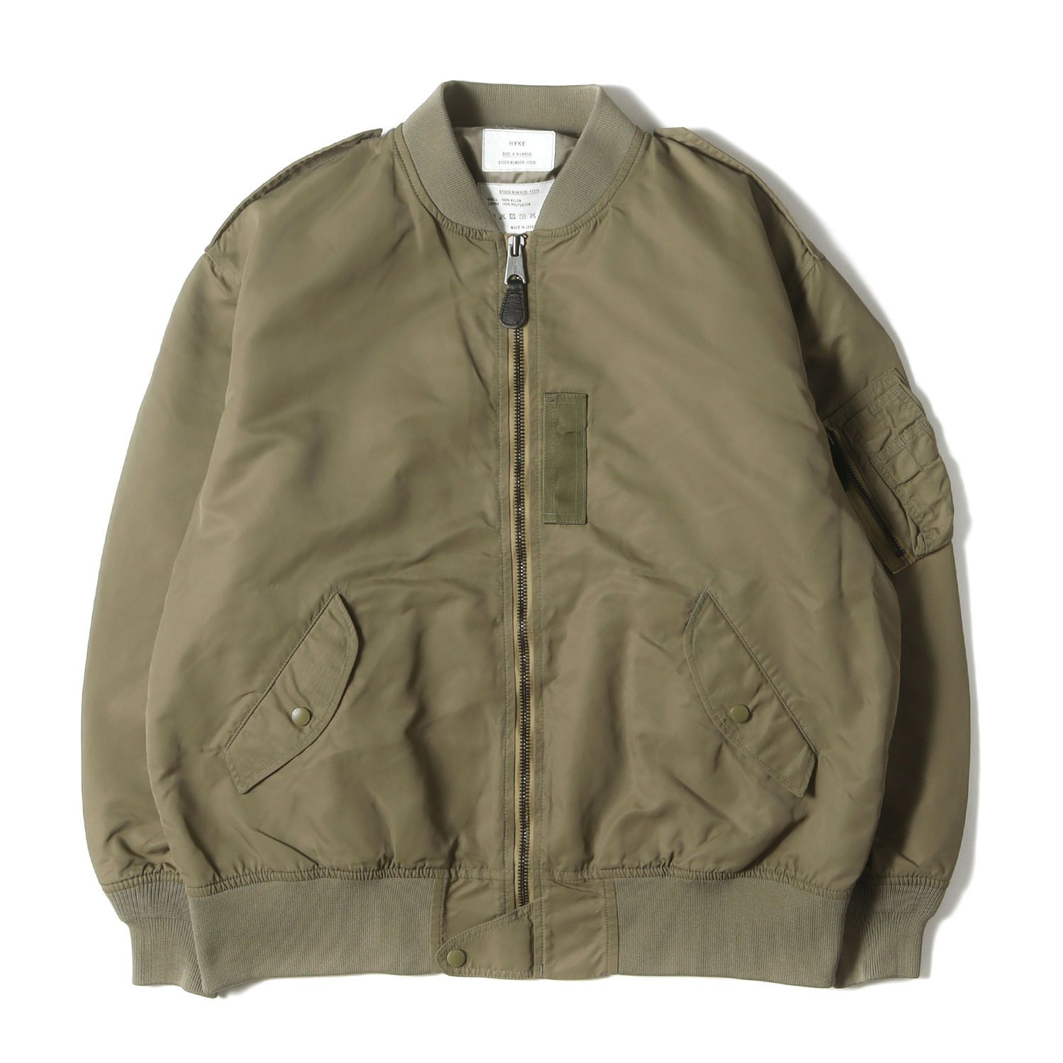 HYKE ハイク ジャケット カーキ サイズ:XL | 23SS ミリタリー フライト