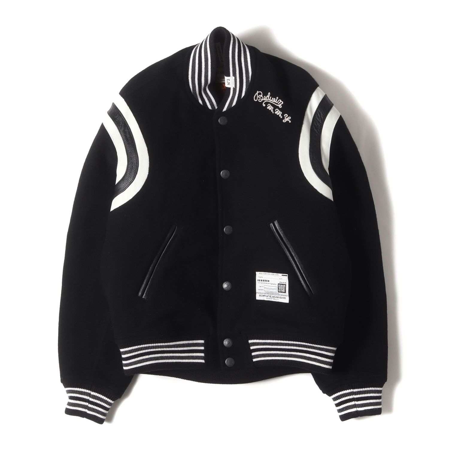 MIHARA YASUHIRO　スタジャン 新品】MIHARA YASUHIRO ミハラヤスヒロ スタジャン ブラック 黒 サイズ