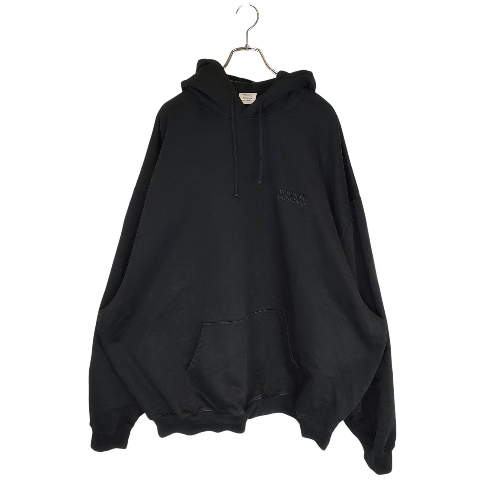 ヴェトモン  24AW  UA65HD100B エンブロイダリートーナルロゴパーカー メンズ L VETEMENTS ヴェトモン 24AW エンブロイダリー トーナルロゴ プル