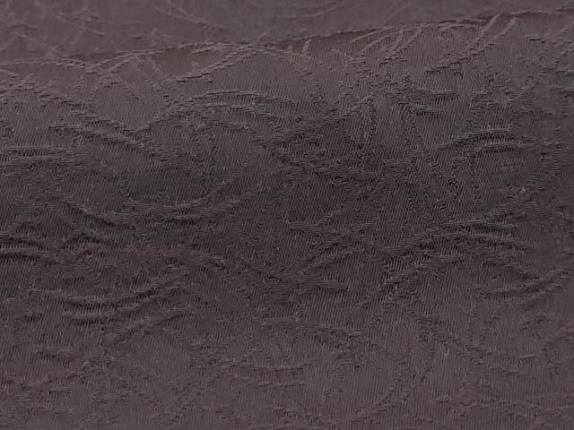 平和屋着物□上質な色無地 吹き寄せ地紋 濃鼠色 正絹 逸品 AABD5499sx