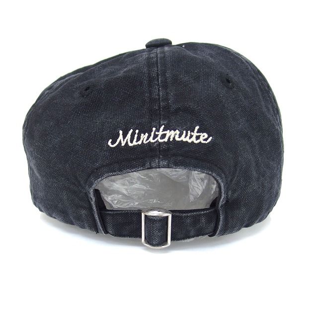 ミニットミュート minitmute ボールキャップ ウォッシュ加工 ロゴ