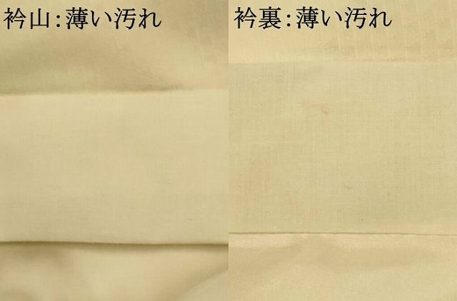 平和屋着物□長襦袢 袷 鱗地紋 象牙色 暈し染め 正絹 逸品 AABE1130fw