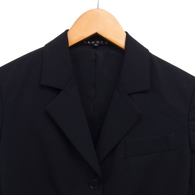 セオリー Theory テーラード ジャケット 総裏地 ウール シングル