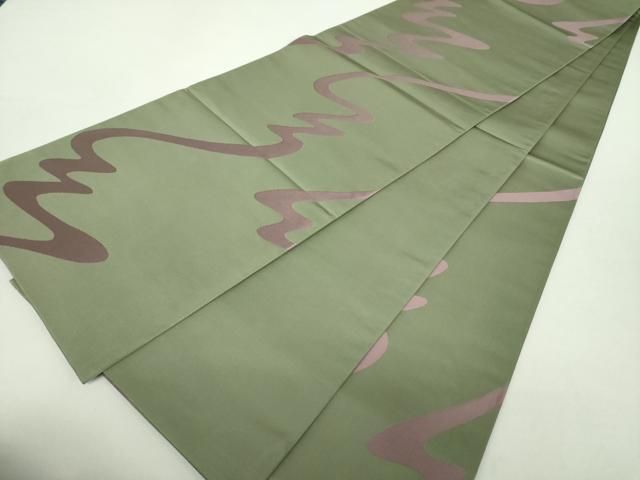 平和屋着物○世界的人形師 辻村寿三郎 ジュサブロー 六通柄袋帯 霞文