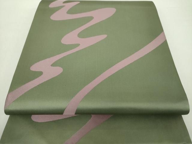 平和屋着物○世界的人形師 辻村寿三郎 ジュサブロー 六通柄袋帯 霞文