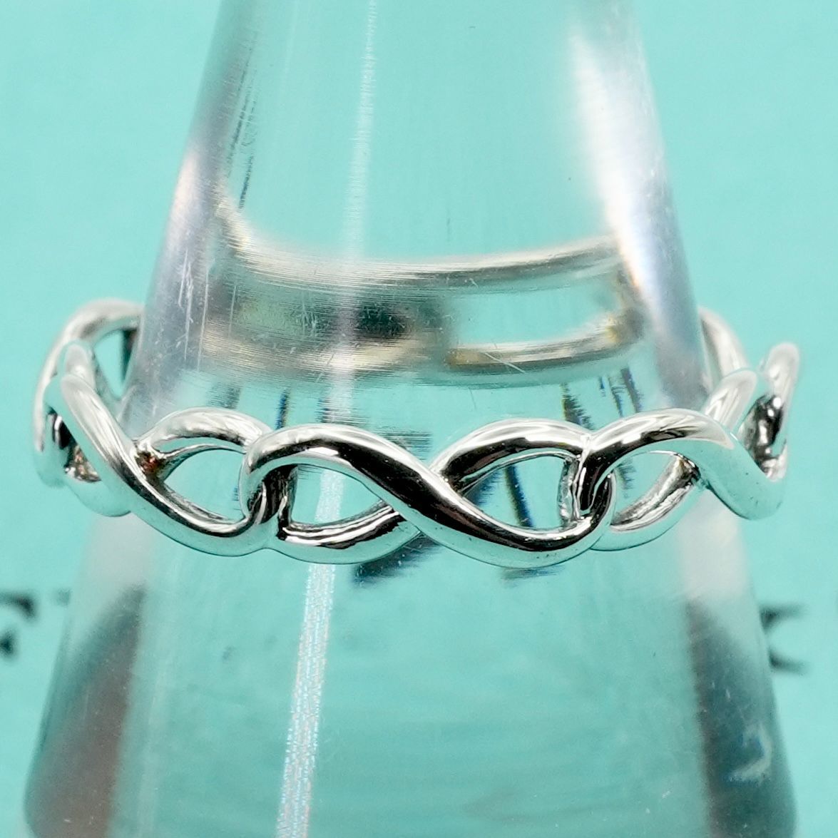 極美品11号ティファニー インフィニティバンド リング シルバー/25