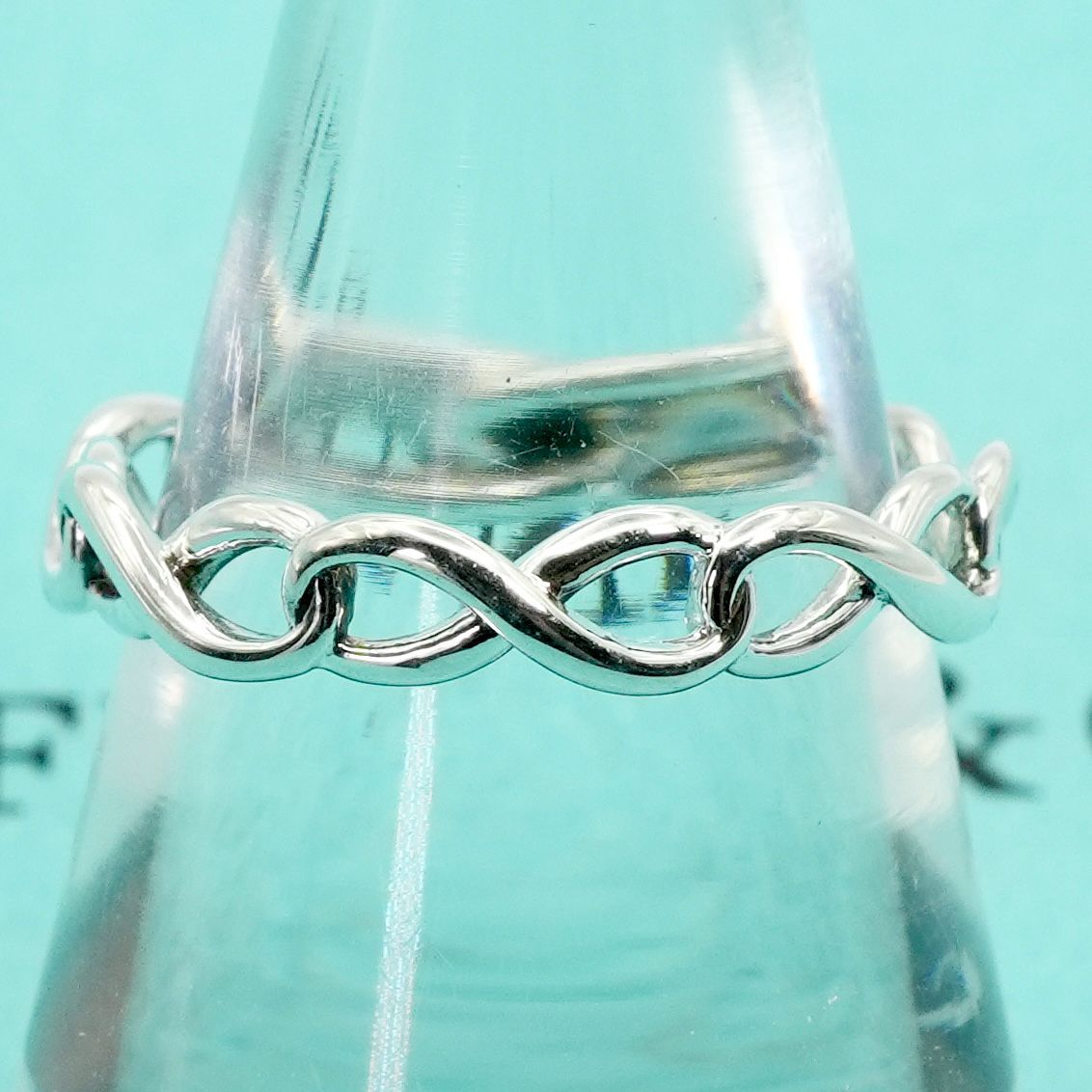 極美品11号ティファニー インフィニティバンド リング シルバー/25