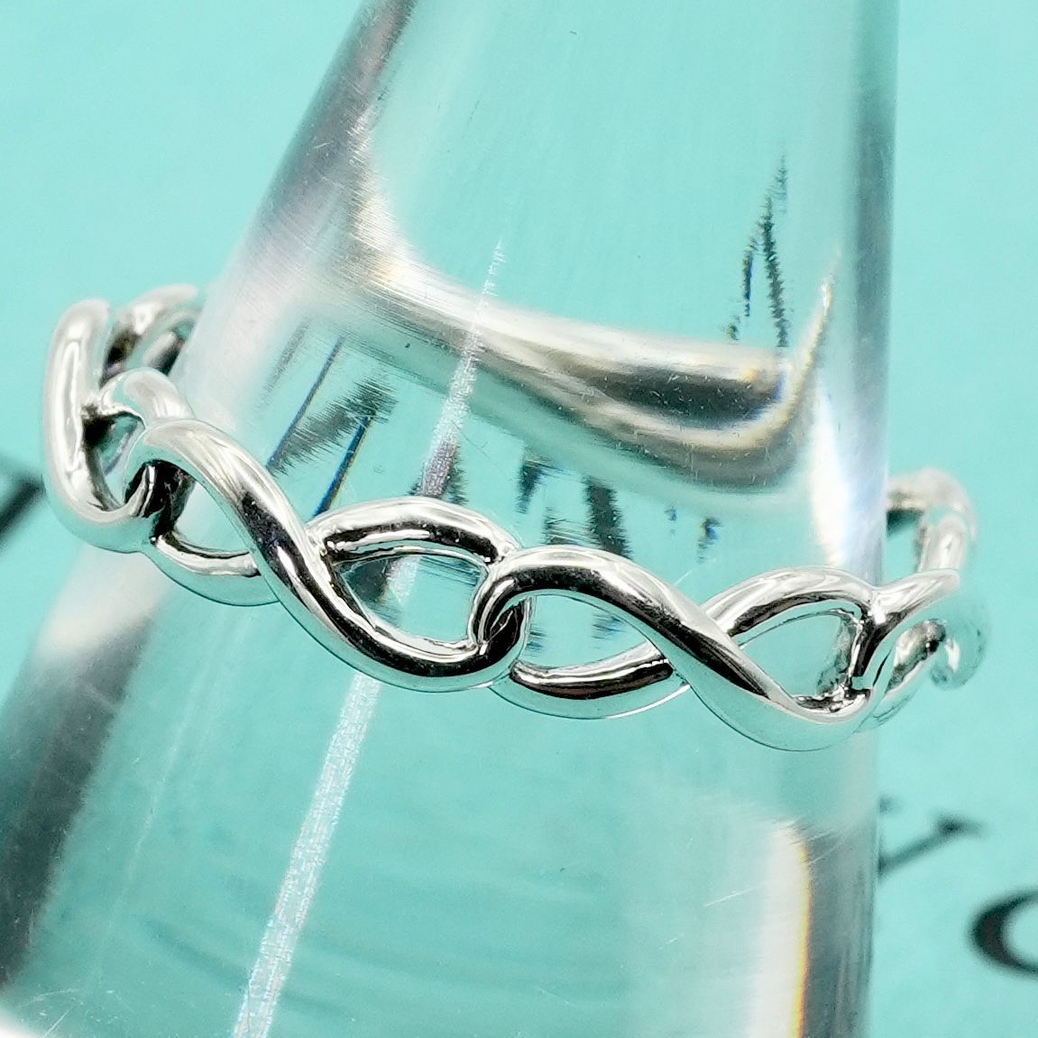 極美品11号ティファニー インフィニティバンド リング シルバー/25