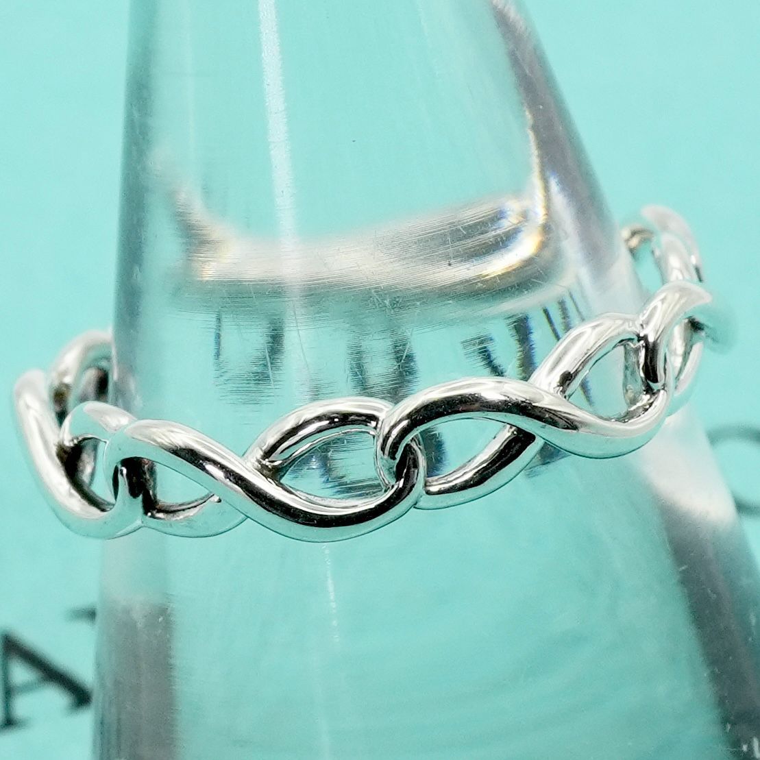 極美品11号ティファニー インフィニティバンド リング シルバー/25
