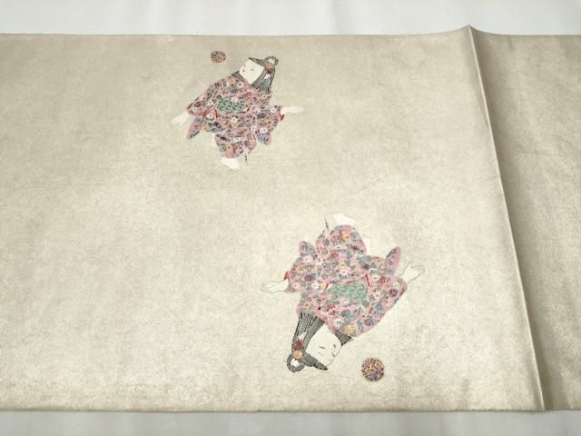 平和屋着物○加賀友禅の巨匠 初代由水十久 西陣長嶋成織物 ながしま帯