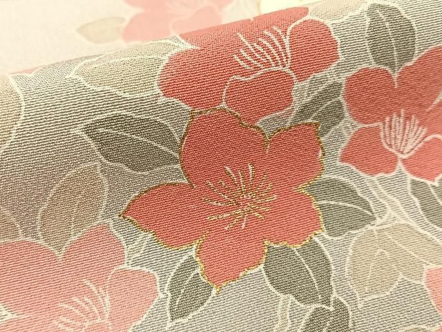 平和屋着物○上質な小紋 枝垂れ桜 金彩 正絹 逸品 DAAX4093ps
