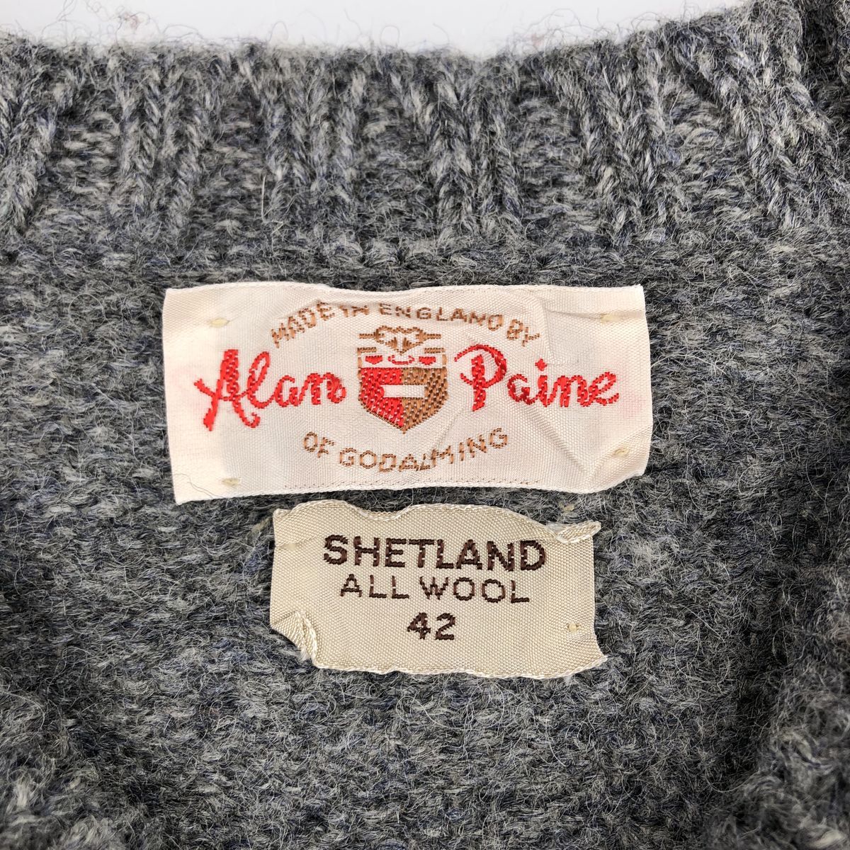 古着 60~70年代 アラン ペイン ALAN PAINE ウールニットセーター 英国